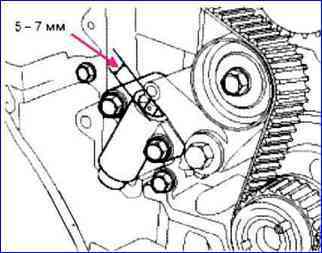 Reemplazo de la correa de distribución del motor G6EA
