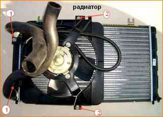 Заміна агрегатів системи охолодження двигуна ВАЗ-21114