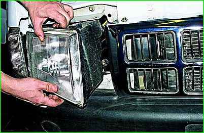 Replacing lamps, headlight removal