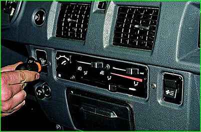 Removal and installation of the GAZ-2705 instrument panel