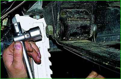 Removal and repair of the front spring GAZ-2705