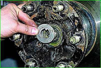 Replacing bearings and front wheel hub cuffs