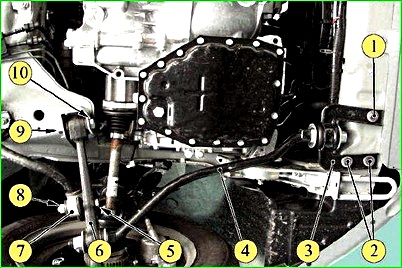 How to install an automatic transmission of a Lada Granta car