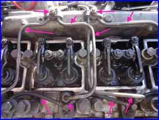 Desmontaje del motor diésel de un coche KamAZ