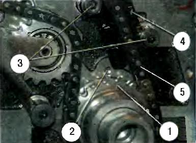 Reemplazo de cadenas y engranajes de el mecanismo de distribución de gas ZMZ-406