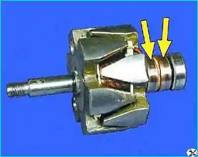 Проверка деталей генератора автомобиля Проверка деталей генератора автомобиля