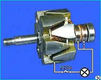 Проверка деталей генератора автомобиля Проверка деталей генератора автомобиля