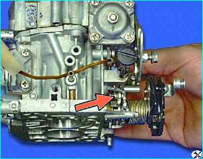 Регулировка вторичной камеры карбюратора