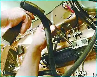 Снятие рулевого механизма