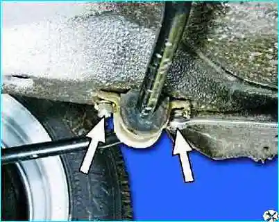 Замена стабилизатора передней подвески Замена стабилизатора передней подвески