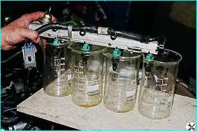 Проверка работоспособности форсунок ВАЗ-2110 Проверка работоспособности форсунок