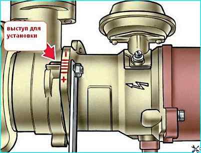 Установка датчика-распределителя зажигания