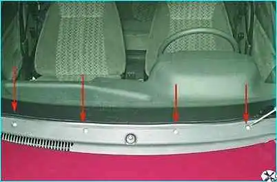 ВАЗ-2110 Снятие облицовки и антикрыла ветрового окна