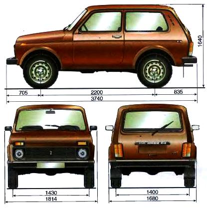 Характеристики автомобиля ВАЗ-2121