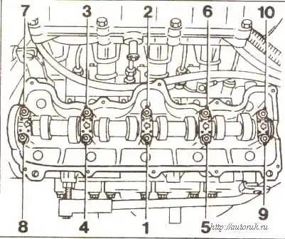 рис::установка крышек распредвала установка крышек распредвала