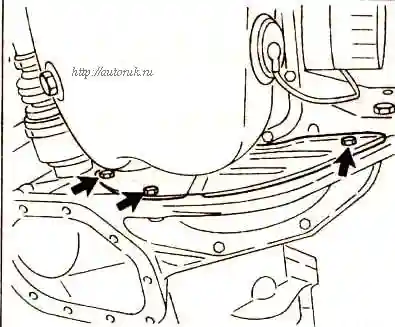 Снять кожух маховика