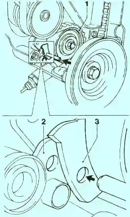 Ослабить зубчатый ремень