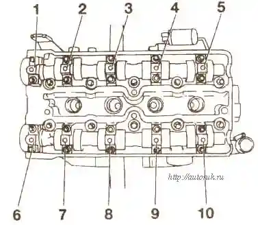 рис::крышки подшипников распредвала Крышки подшипников распределительного вала Опель Корса