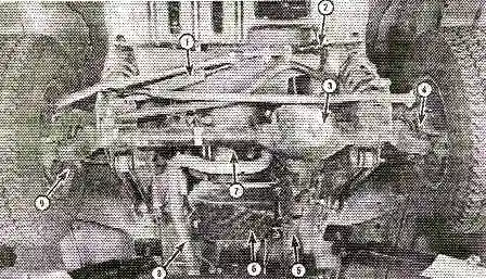 типовое размещение под моторным отделением