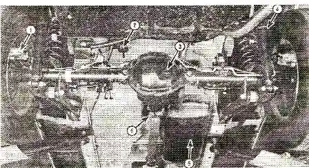 типовое размещение элементов под кузовом сзади