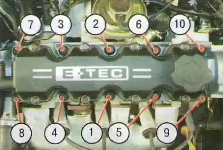 Замена прокладки головки блока цилиндров двигателя F14S3 