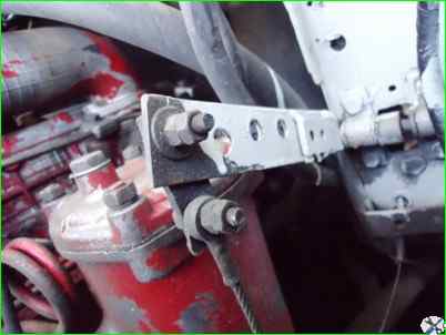 Modification of the ZIL-5301 gas pedal control