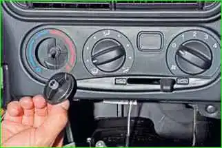 Removing the air conditioner control unit