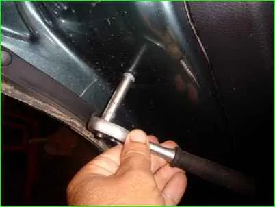 Removing outer rear door handle