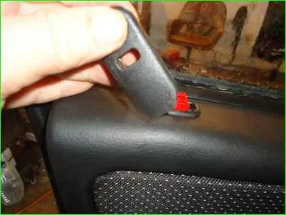 Removing the rear door trim