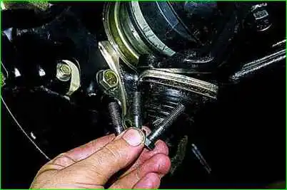 How to replace the front suspension spring VAZ-2123