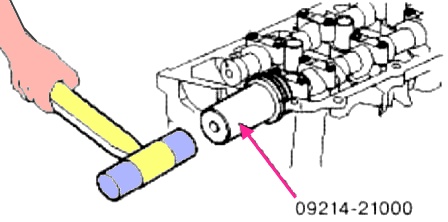 установка головки блока цилиндров двигателя G6EA