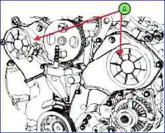 Reemplazo de la correa de distribución del motor G6EA