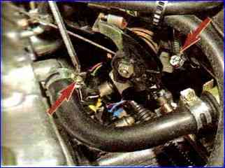 How to remove and install the throttle assembly of the VAZ-21114 engine