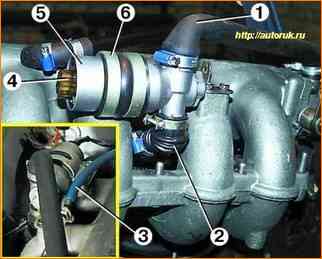 Replacing the idle speed control ZMZ-406