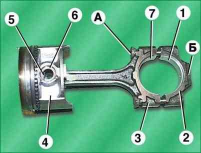 How to assemble the ZMZ-406 connecting rod and piston group