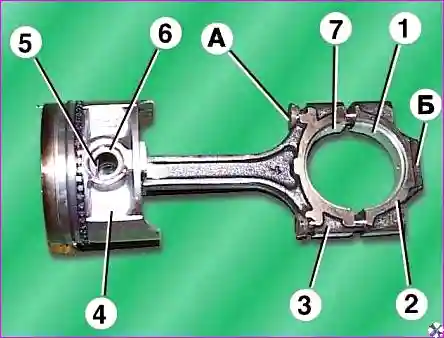 Размеры шатунно-поршневой группы