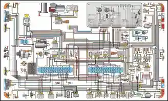 Схема электрооборудования автомобиля ГАЗ-3110 с двигателем ЗМЗ-4062