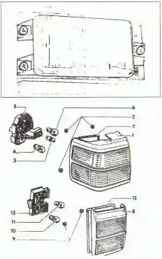 Задние фонари VW Passat