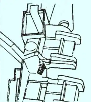 рис::вырезать ножом упор (стрелка) вырезать упор ножом стрелка