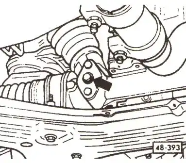регулировка люфта руля VW Passat