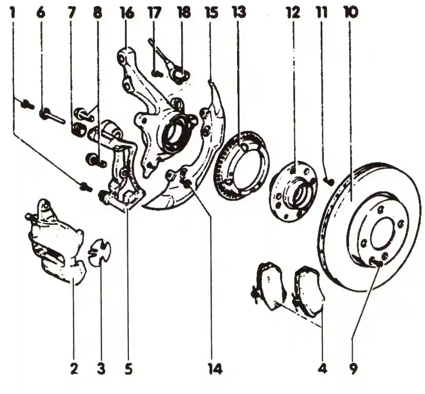 Тормозной суппорт Girling VW Passat