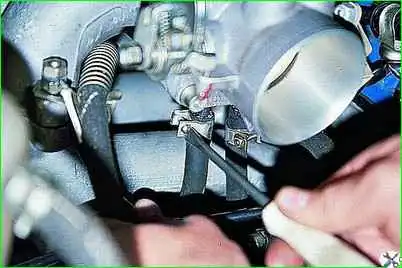 Extracción del conjunto del acelerador del motor