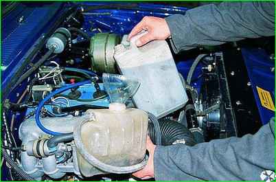 Replacing car coolant