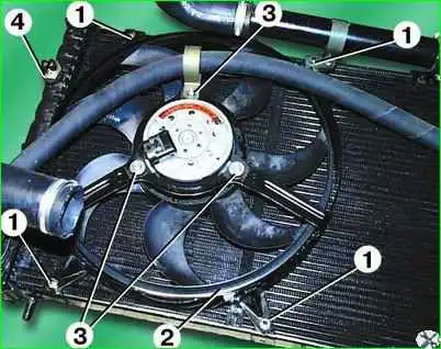 Extracción del ventilador eléctrico