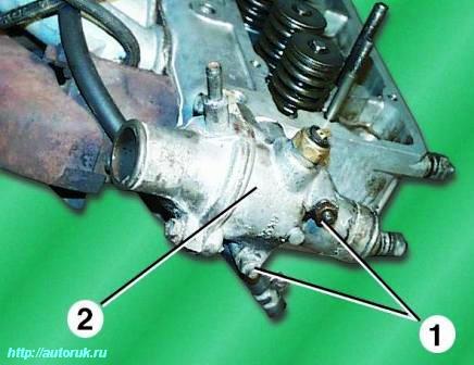 Repair of cylinder head of engine 402 of GAZ-3110