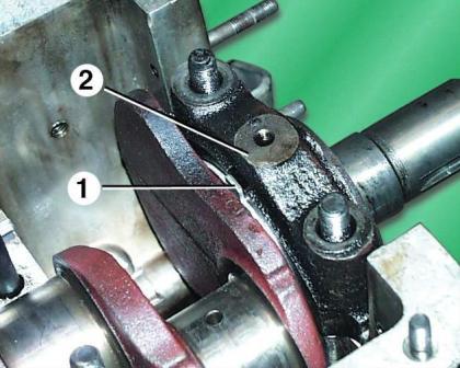 Installing the ZMZ-406 crankshaft