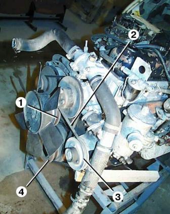 Reemplazo de la correa del ventilador del GAZ-3110