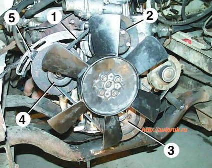 Replacing the alternator belt ZMZ-402 GAZ-2705