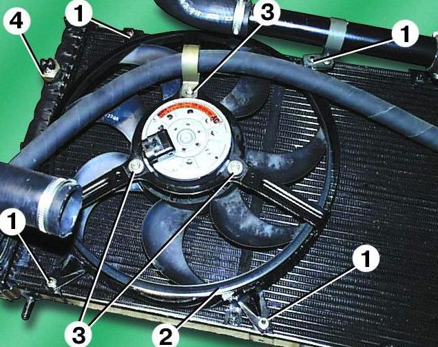 Конструкция, проверка и замена двигателя вентилятора ГАЗ-3110