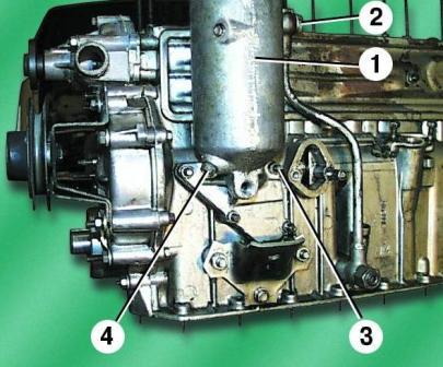 Reemplazo del filtro de aceite del motor ZMZ-402